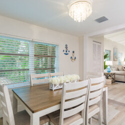 Image of dining room at Sunrise Bay Property Short Term Rental in Holmes Beach Florida