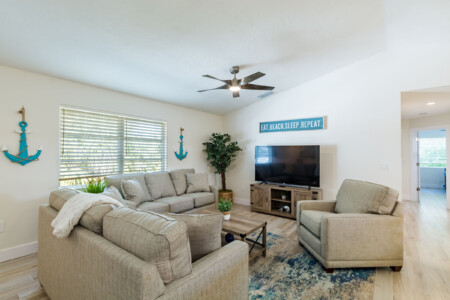 Image of living room at Sunrise Bay Property Short Term Rental in Holmes Beach Florida