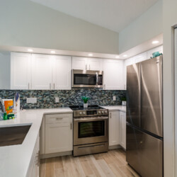 Image of kitchen at Sunrise Bay Property Short Term Rental in Holmes Beach Florida