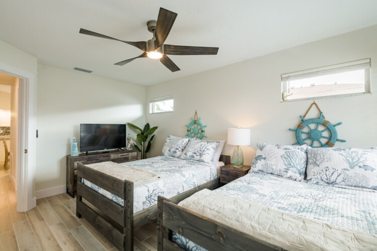 Image of bedroom at Sunrise Bay Property Short Term Rental in Holmes Beach Florida