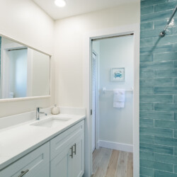 Image of bathroom at Sunrise Bay Property Short Term Rental in Holmes Beach Florida