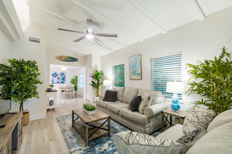 Image of Living Room at Sunrise Bay Property Short Term Rental in Holmes Beach Florida