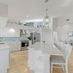 Image of kitchen with bay view at Sunrise Bay Florida Short Term Rental in Holmes Beach, Manatee County, Florida