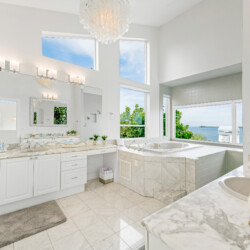 Image of Bathroom jacuzzi with bay view at Sunrise Bay Florida Short Term Rental in Holmes Beach, Manatee County, Florida