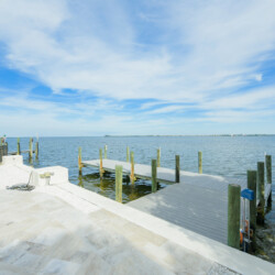 Image of Dock at Sunrise Bay Florida Short Term Rental with Ocean View in Holmes Beach, Manatee County, Florida