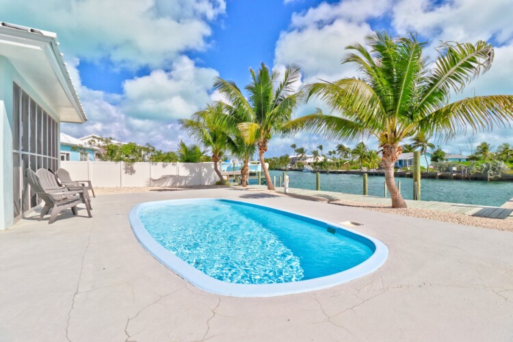 Exterior Pool View - Short Term Rental in Abaco Bahamas