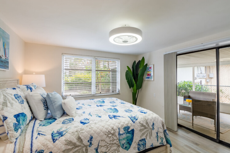Image of Bedroom at Sunrise Bay Property Short Term Rental in Holmes Beach Florida